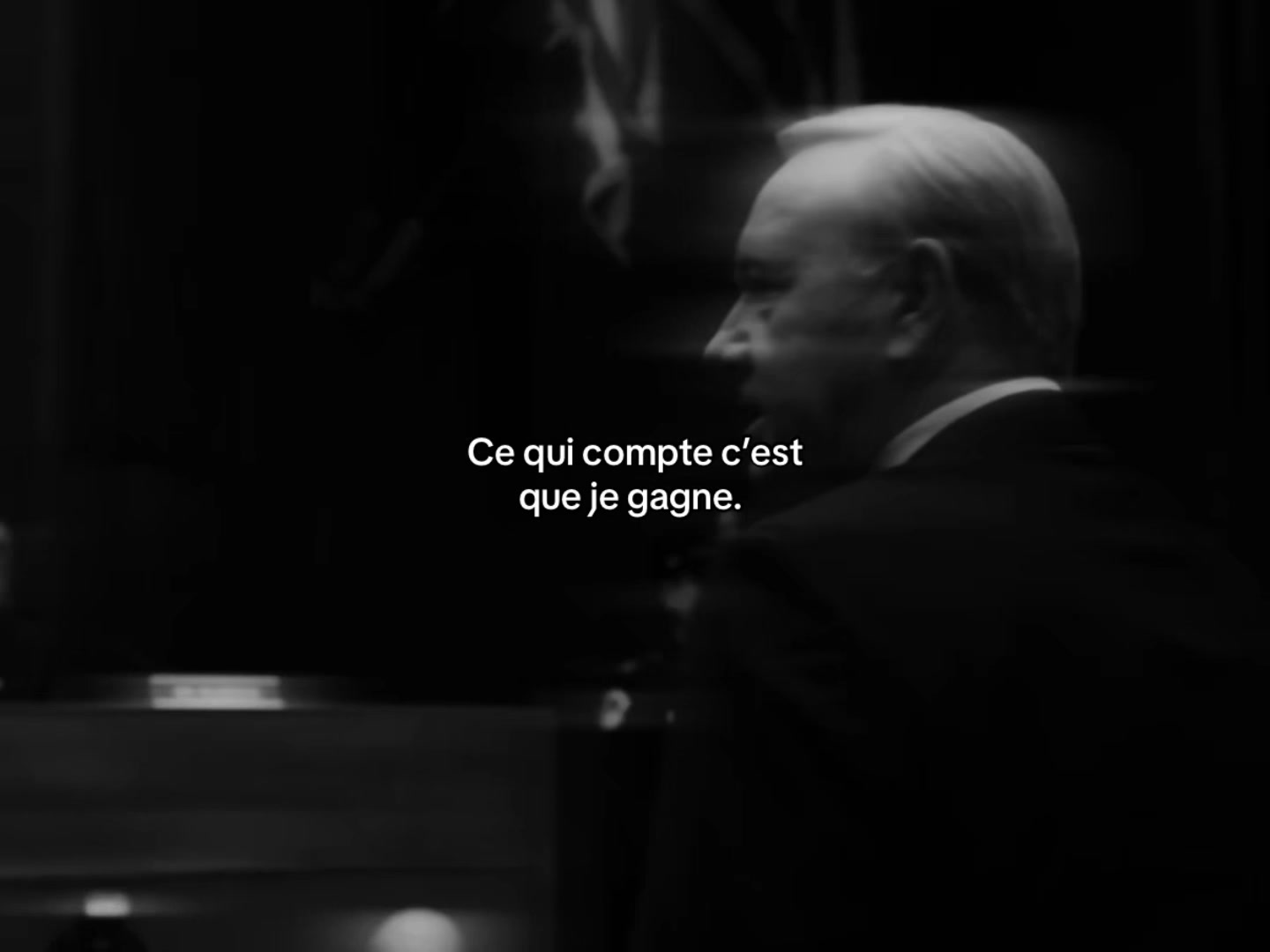 Ce qui compte c’est que je gagne.