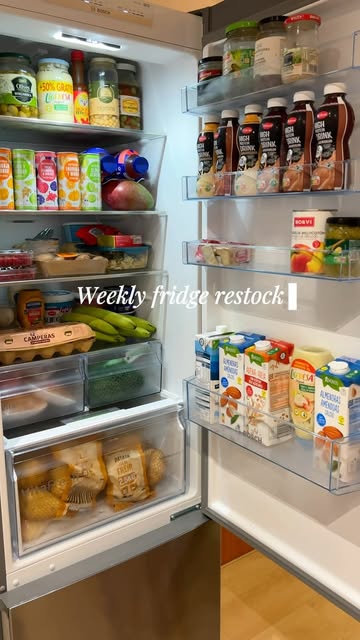 Weekly fridge restock 🥦🍋