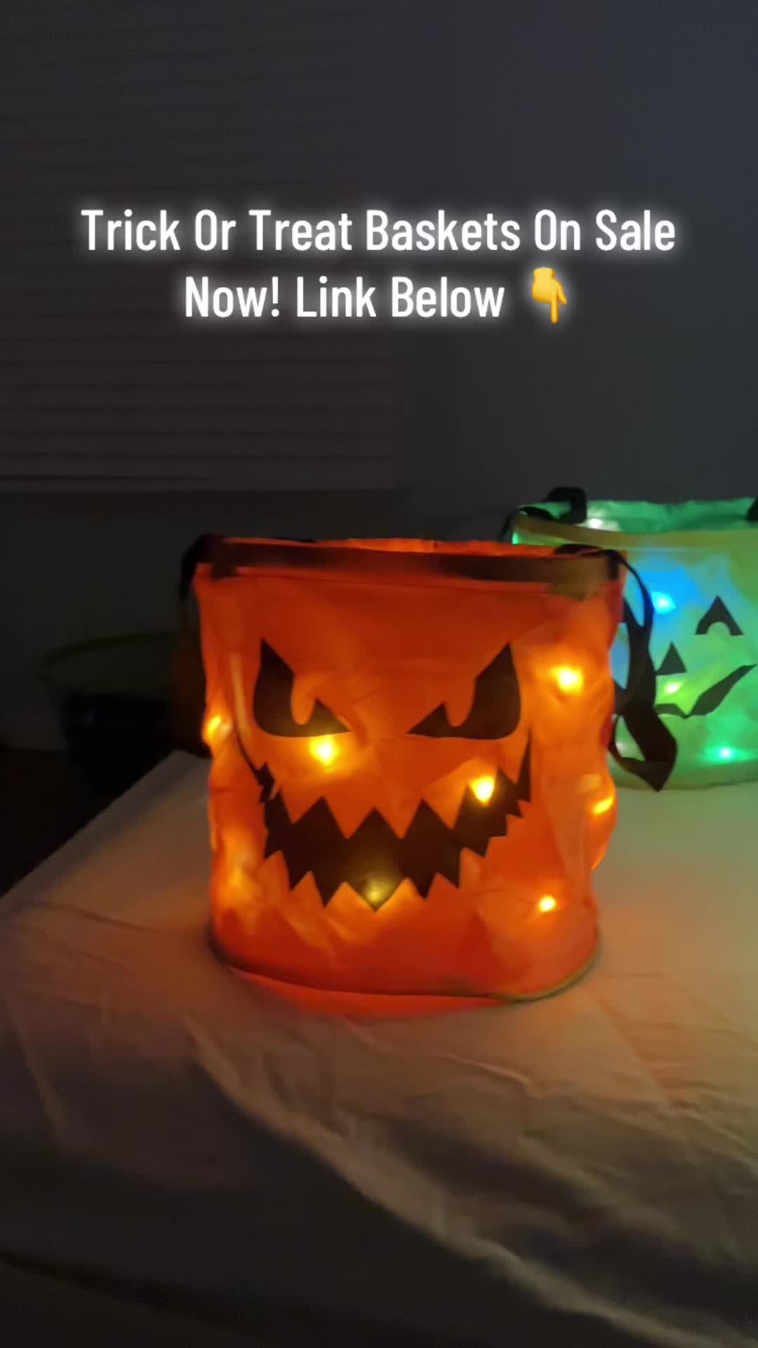 Halloween is almost here! Get your trick or treat baskets now so your kids are prepared! These cool baskets have 3 LE...
