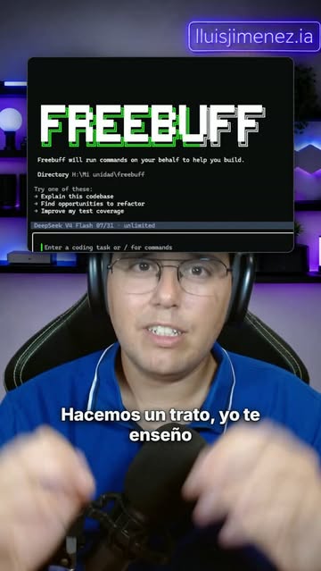 Un agente de código con IA gratis, sin suscripción y sin tarjeta 👇 Se instala con un comando, arranca en tu carpeta...