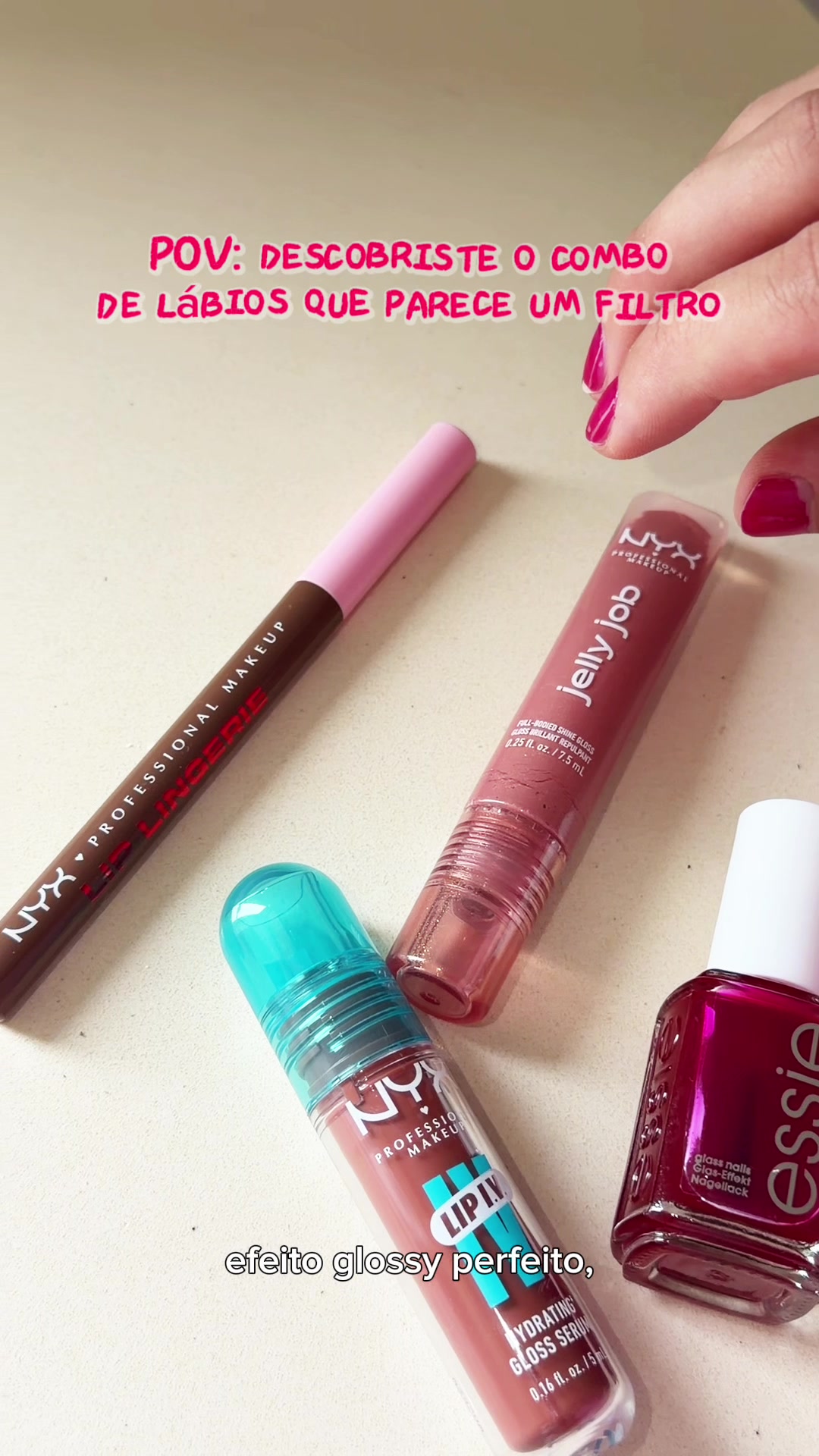 O lip combo perfeito para este verão 💋💄👄 @NYX Professional Makeup @essie #pub #nyxcosmeticsportugal#essieportugal#...