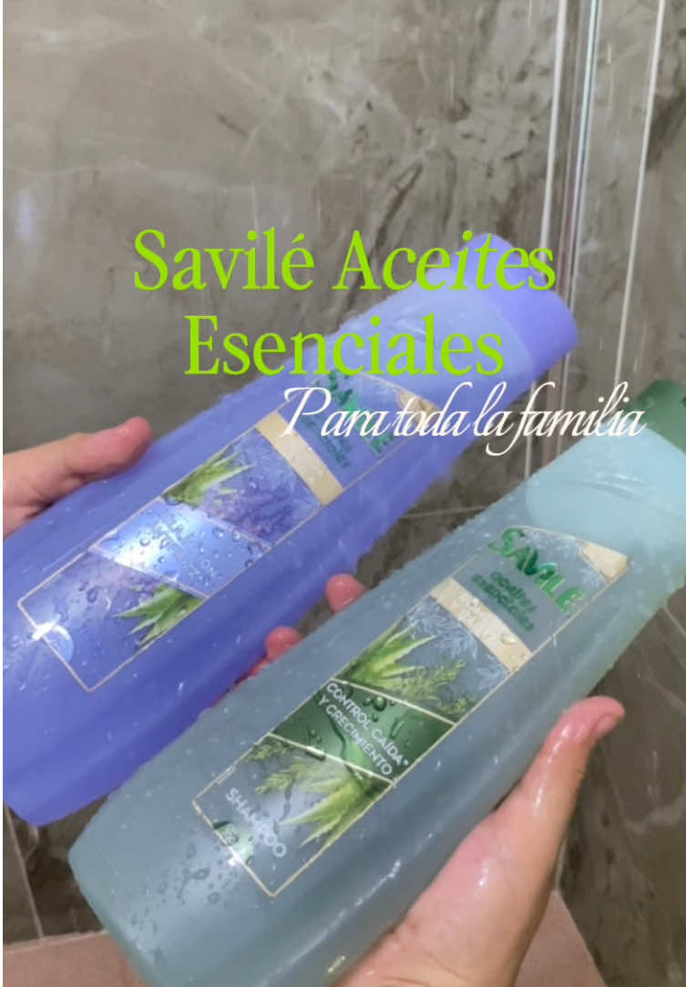 Shampoo aceites esenciales de lavanda y romero para el cuidado y crecimiento de mi cabello 💚💜#SaviléAceitesEsencial...