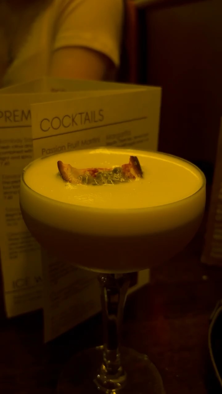 Passion fruit martini