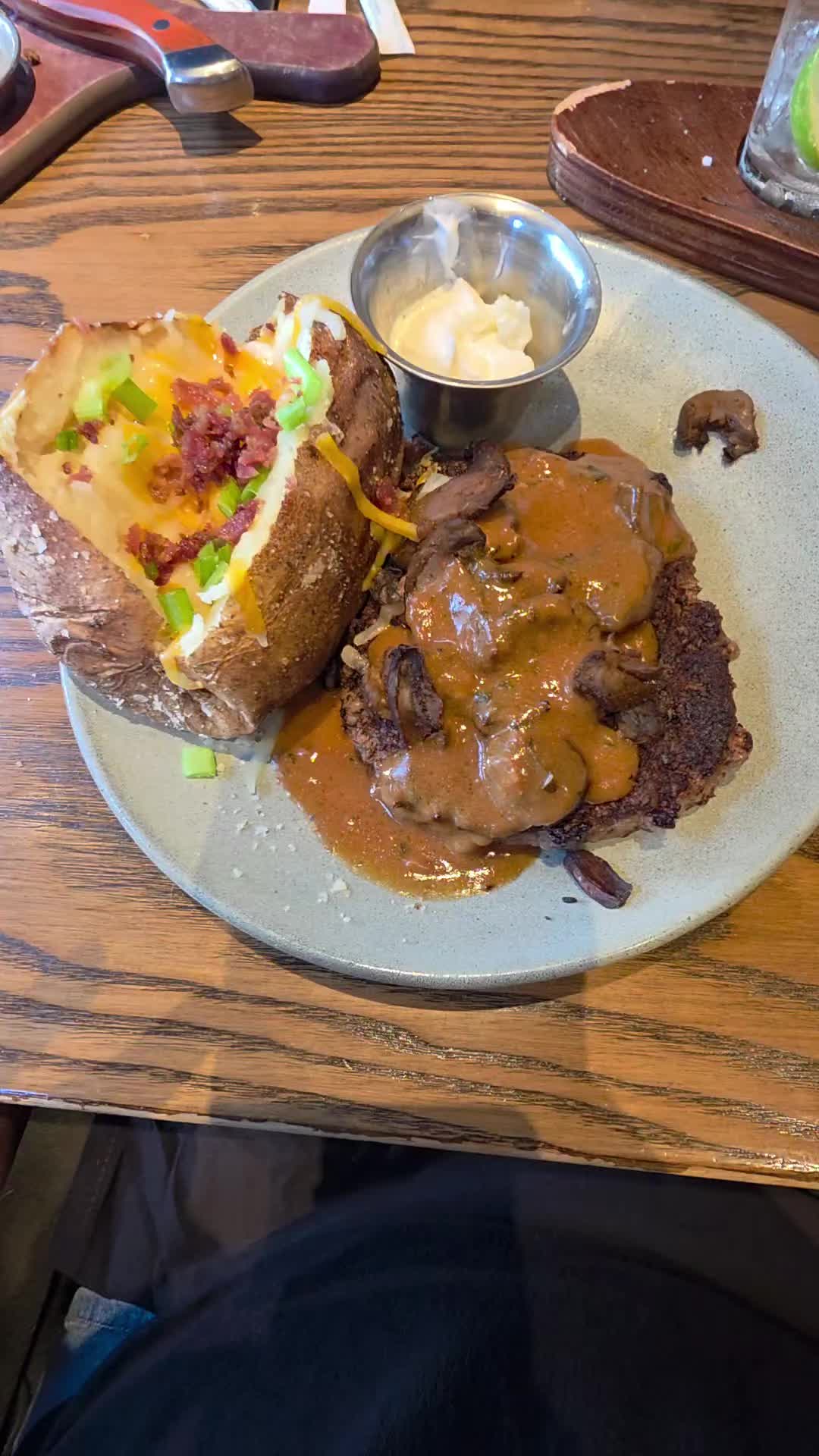 Outback Dinner – Part 5 After the Bloomin’ Onion, Caesar salad and that Boomerang margarita flight… it was finally ti...