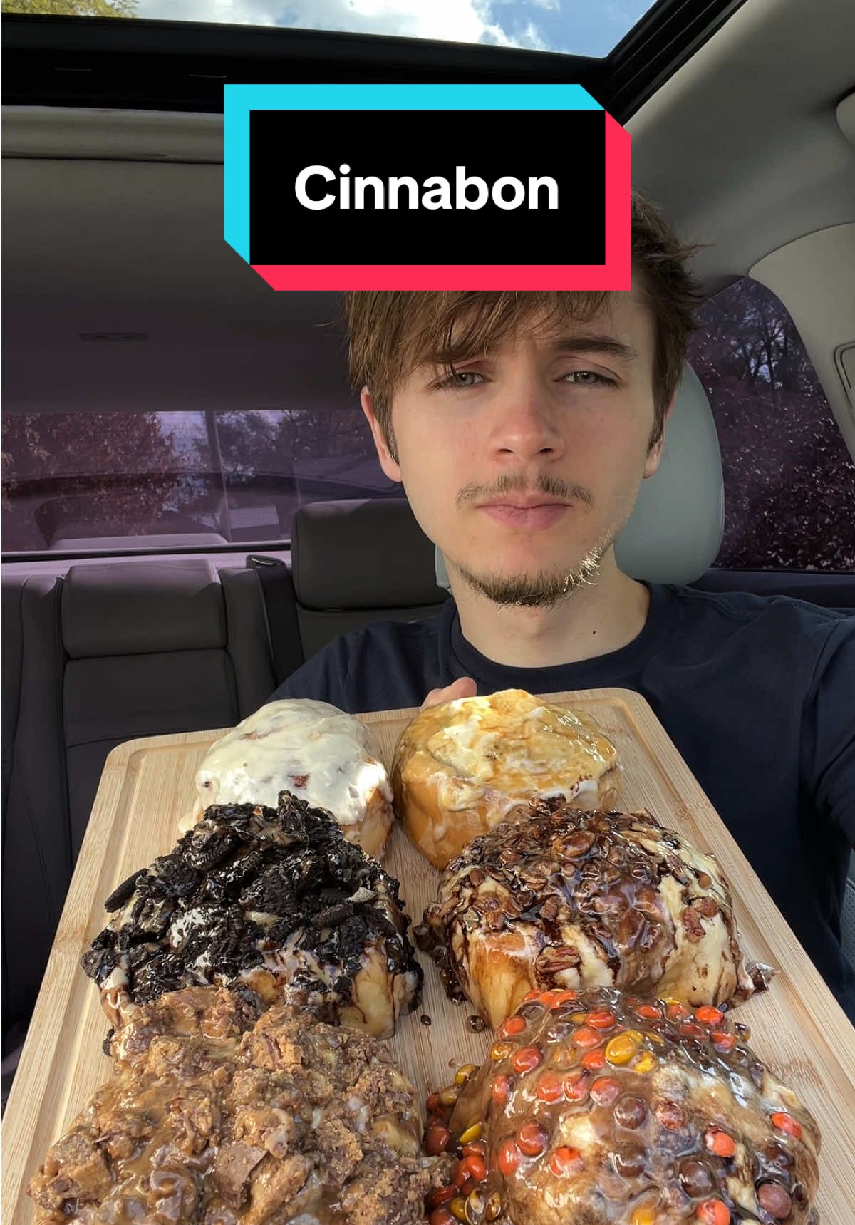 Eating every Cinnabon #fyp #mukbang #review #dessert #food
