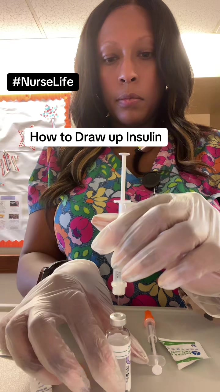 So you’re actually a nurse?! 💉 Yes now let’s draw up this insulin! 😉#creatorsearchinsights #nursing #fyp #nursetikt...