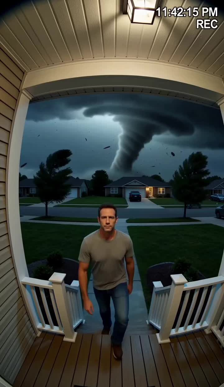Bro really said “can I borrow some sugar?” while the whole neighborhood is getting deleted 😭🌪️💀 #fyp #tiktok #funn...