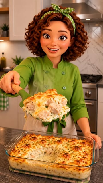 🍗🧀 FRANGO CREMOSO DE FORNO COM QUEIJO: SUCULENTO, CREMOSO E GRATINADO! 😍 Essa receita viralizou porque muita gente...