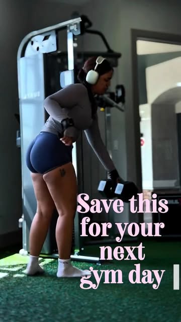 This FULL BODY workout had me sore everywhere 🔥 Save this for your next gym day 💪🏽✨ Workout: Goblet Squats – 4x15...