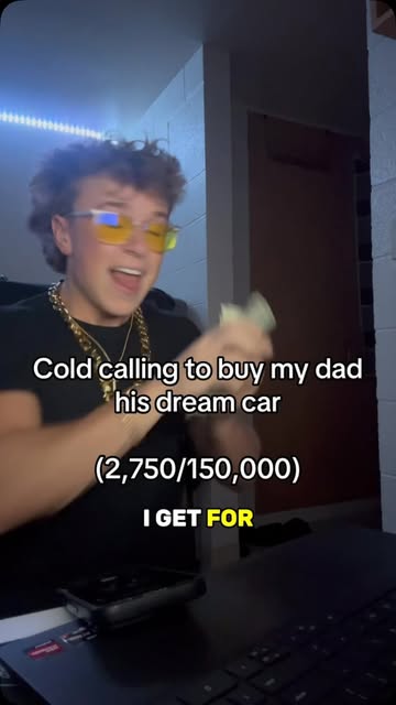 Cold calling to buy my dad his dream car with this side hustle #websitedeveloper #coldcall #website #sales #sidehustle