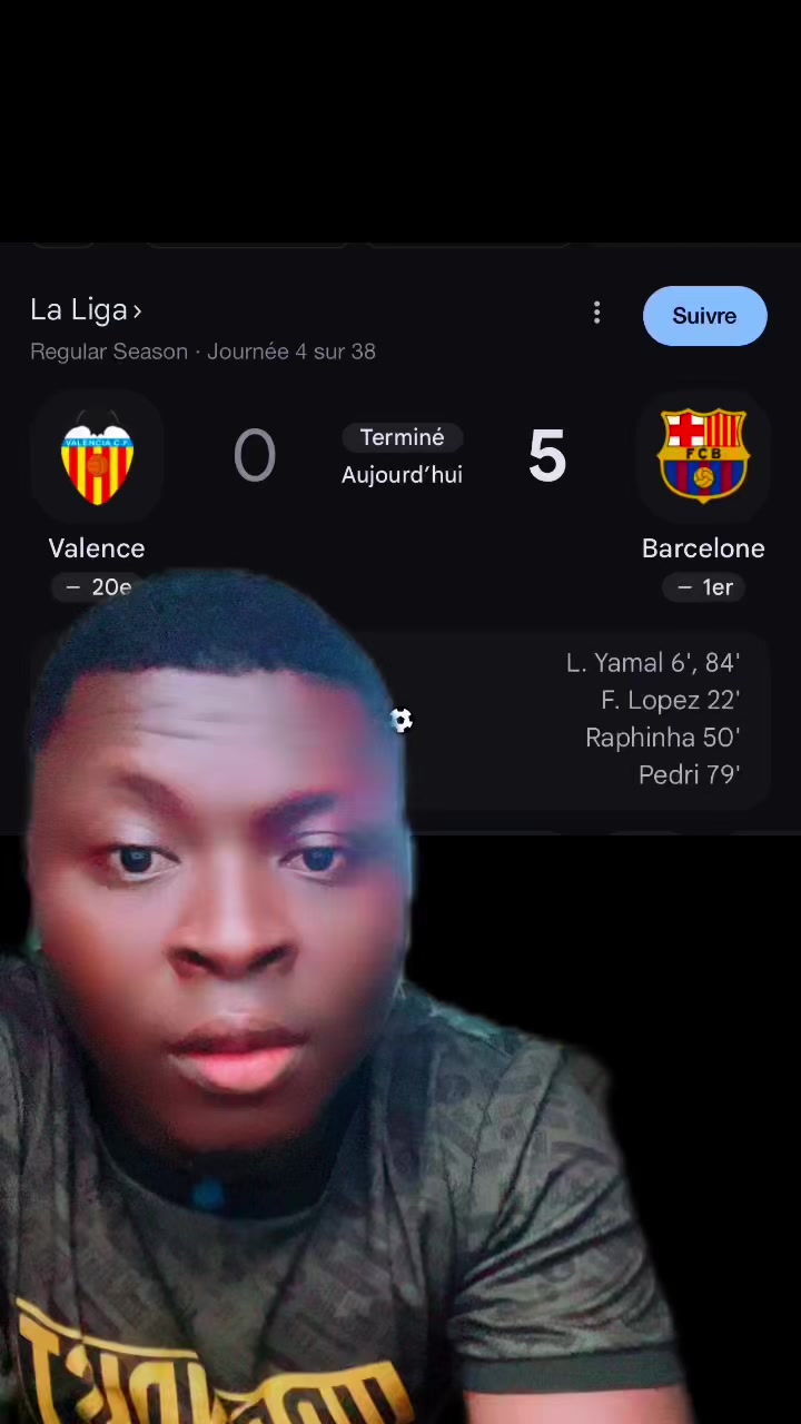 Victoire du barça 5-0 contre valence #viscabarca 💙❤️💪