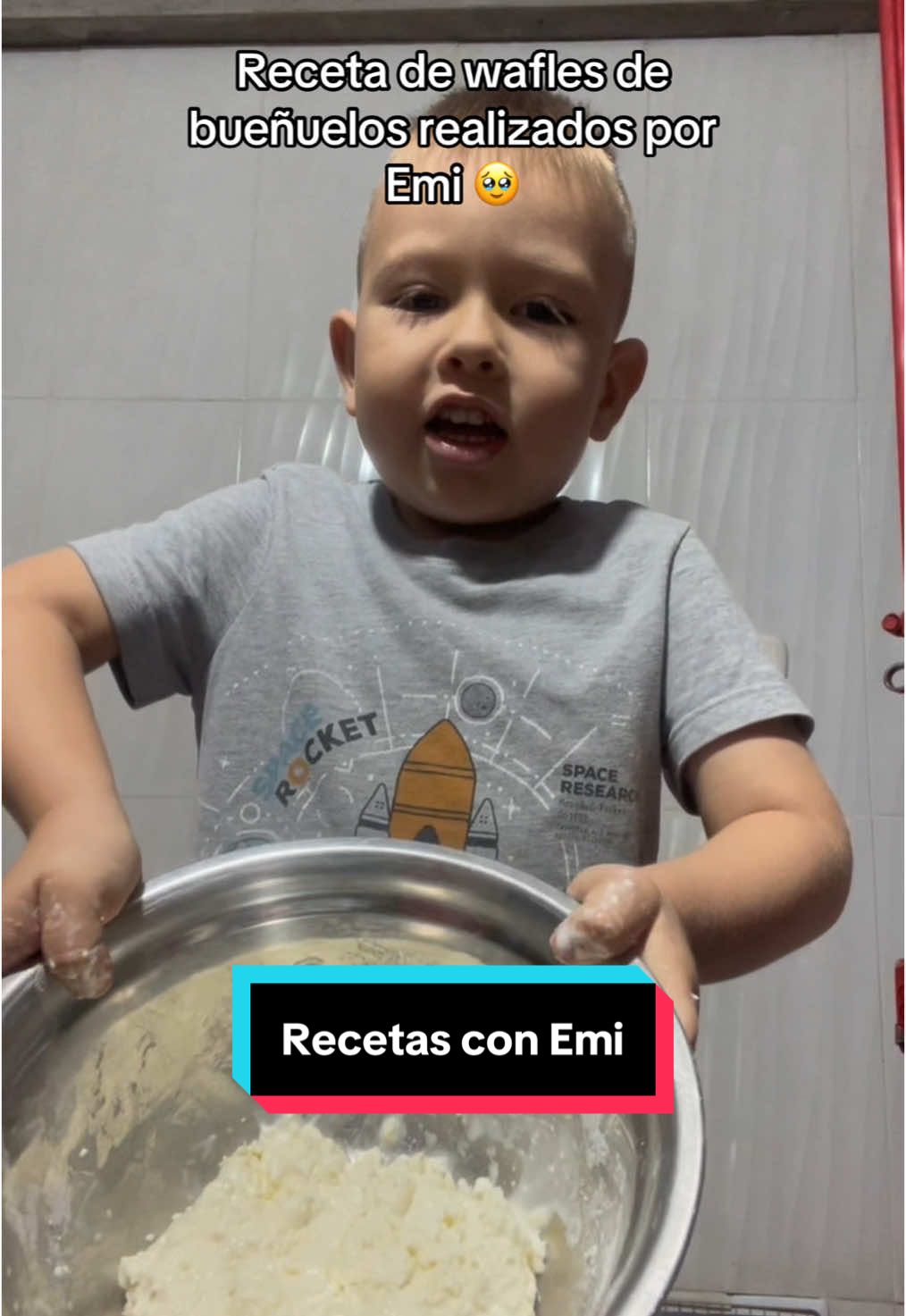 Mi hijo quería hacer una receta y que lo grabara y acá tienen el resultado 🥹 #hijos #recetas #viralvideos #CapCut