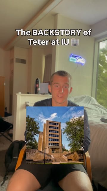 Backstory of Teter🏢 - - - #iu #indianauniversity #bloomington #dorm #college