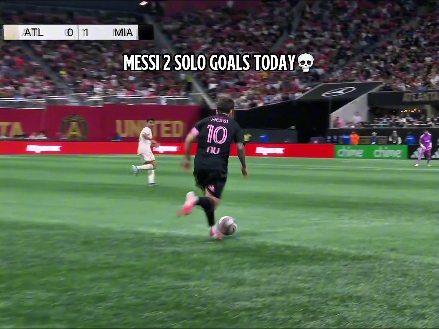 Messi is still going crazy at the age of 39☠️🔥 #messigoaltoday #messi2goalstoday #intermiamivsatalantaunited #footba...