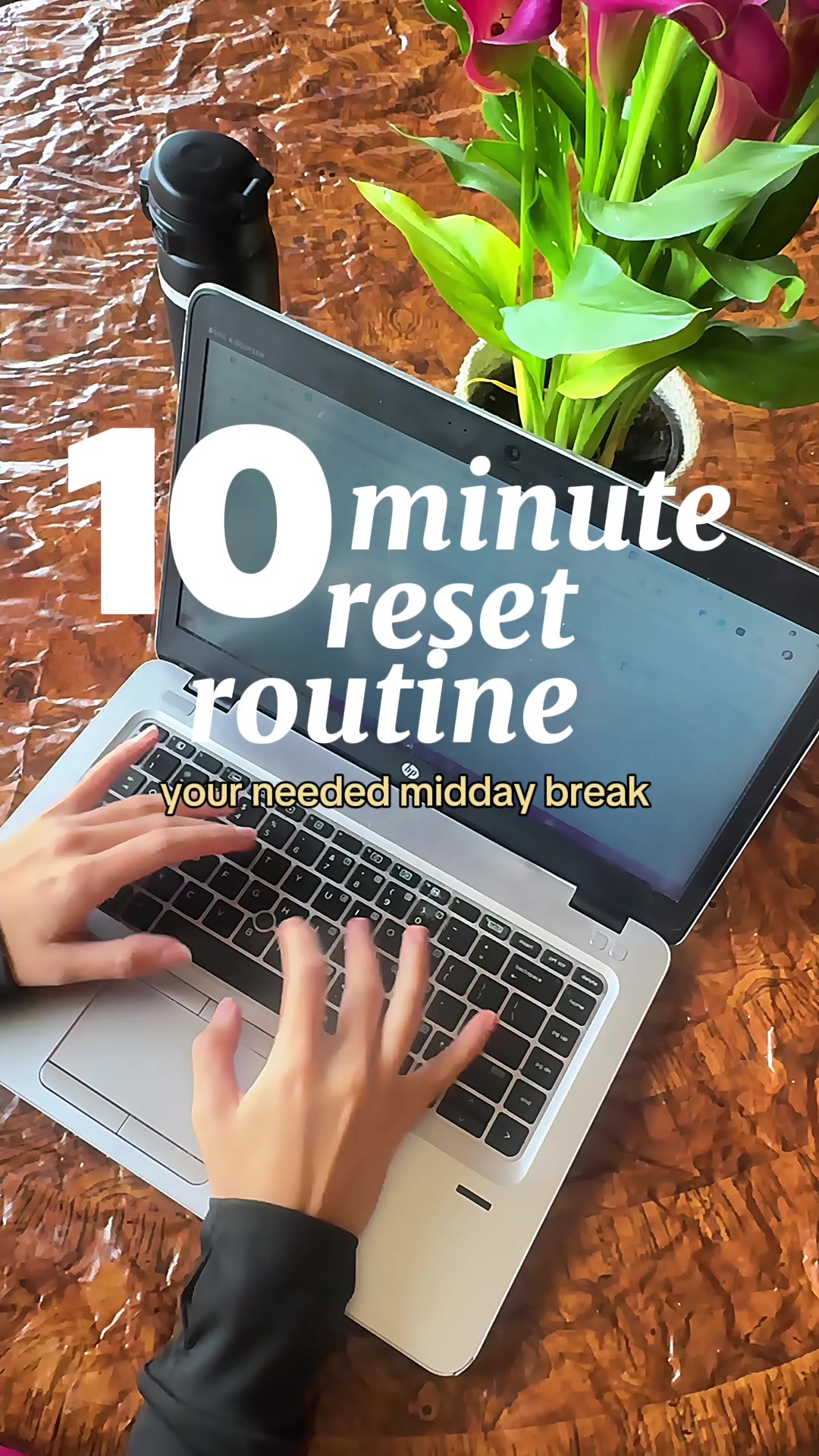 I know your neck and eyes are hurting so give yourself a reset!🤍 #morningroutine #resetroutine #yoga