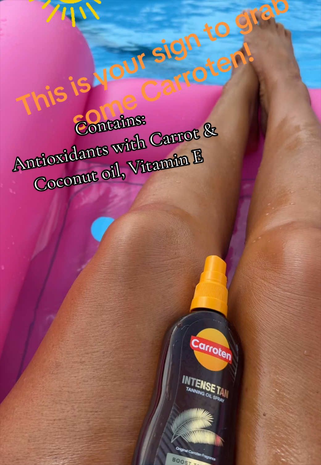 This is your sign to grab some Carroten and relax !!! @CARROTEN #relax #tantok #fyppp