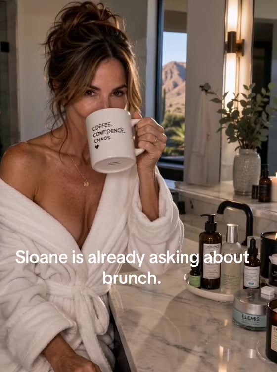 Apparently “one drink” comes with a brunch commitment. 😂☕️🥂 Hashtags: #FitCougar #MorningRoutine #Over40TikTok #Ski...