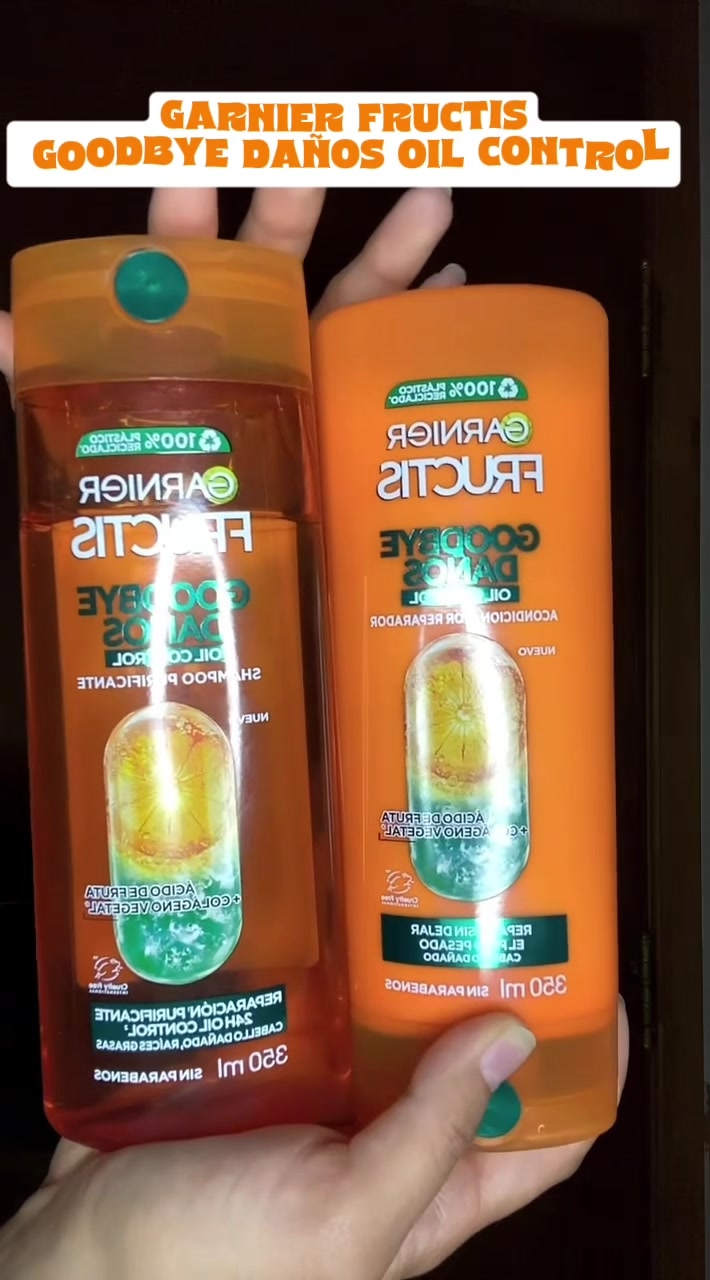 “¿Raíces grasas y pelo dañado? 👀 Le dije adiós al daño con mi rutina de cuidado capilar con Garnier Fructis Oil Cont...