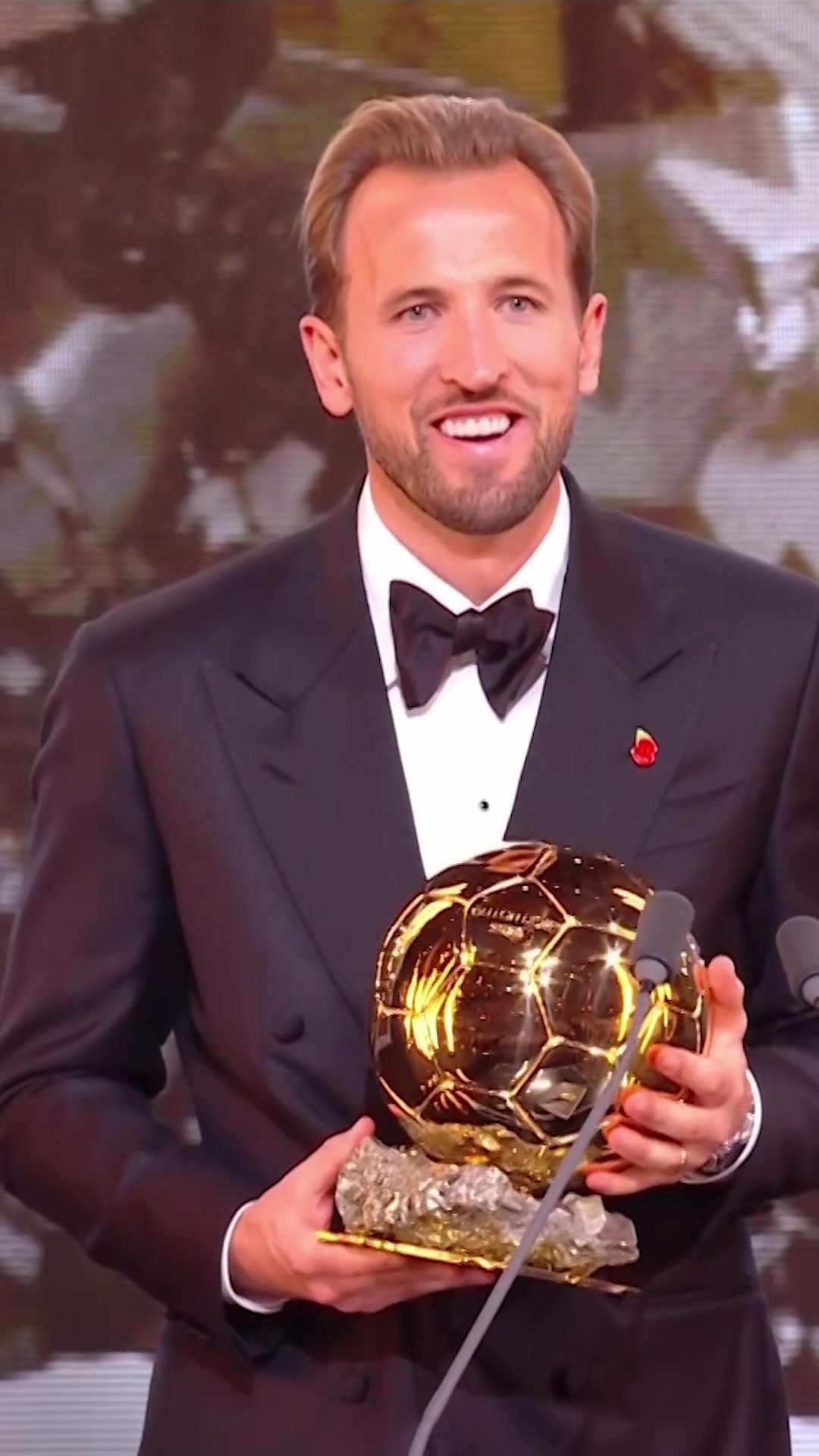 Harry Kane’s Ballon d’Or moment ❤️ #UCL #ballondor