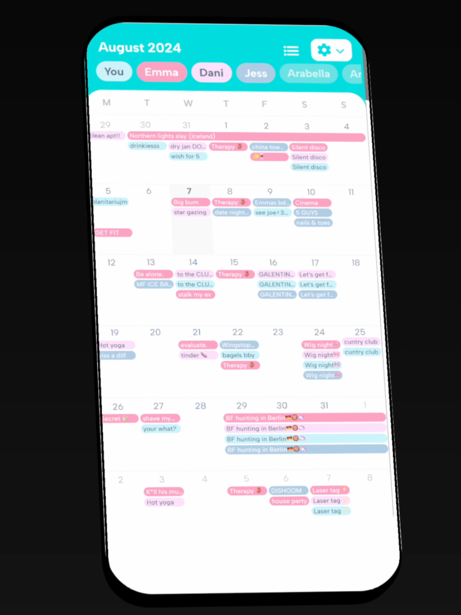 Making ads for random Apps Part 1 | @Howbout shared calendar | What App next? #videoediting #motiongraphics #fyp
