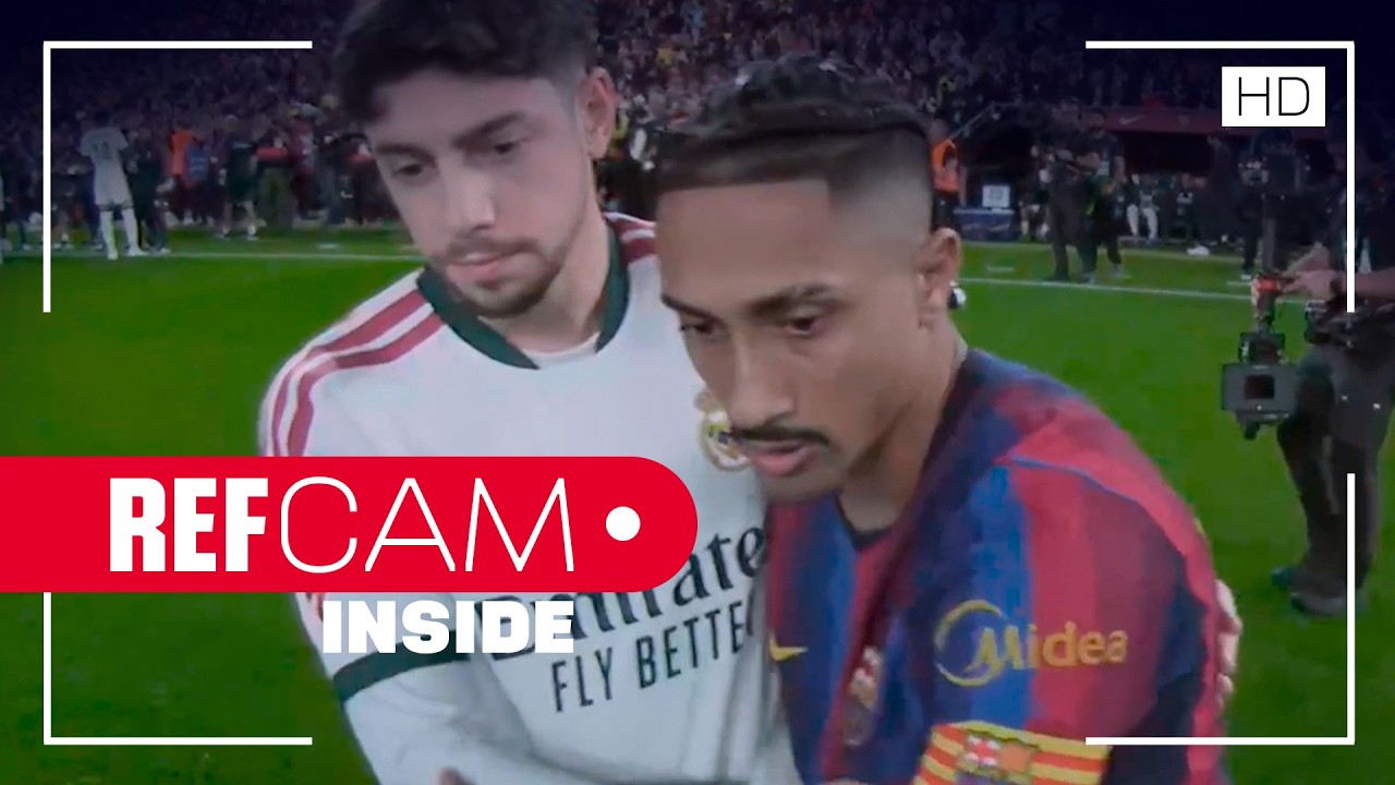 REFCAM FC Barcelona vs Real Madrid Ponte en la piel de Martínez Munuera y descubre una perspectiva ÚNICA de ELCLÁSICO...