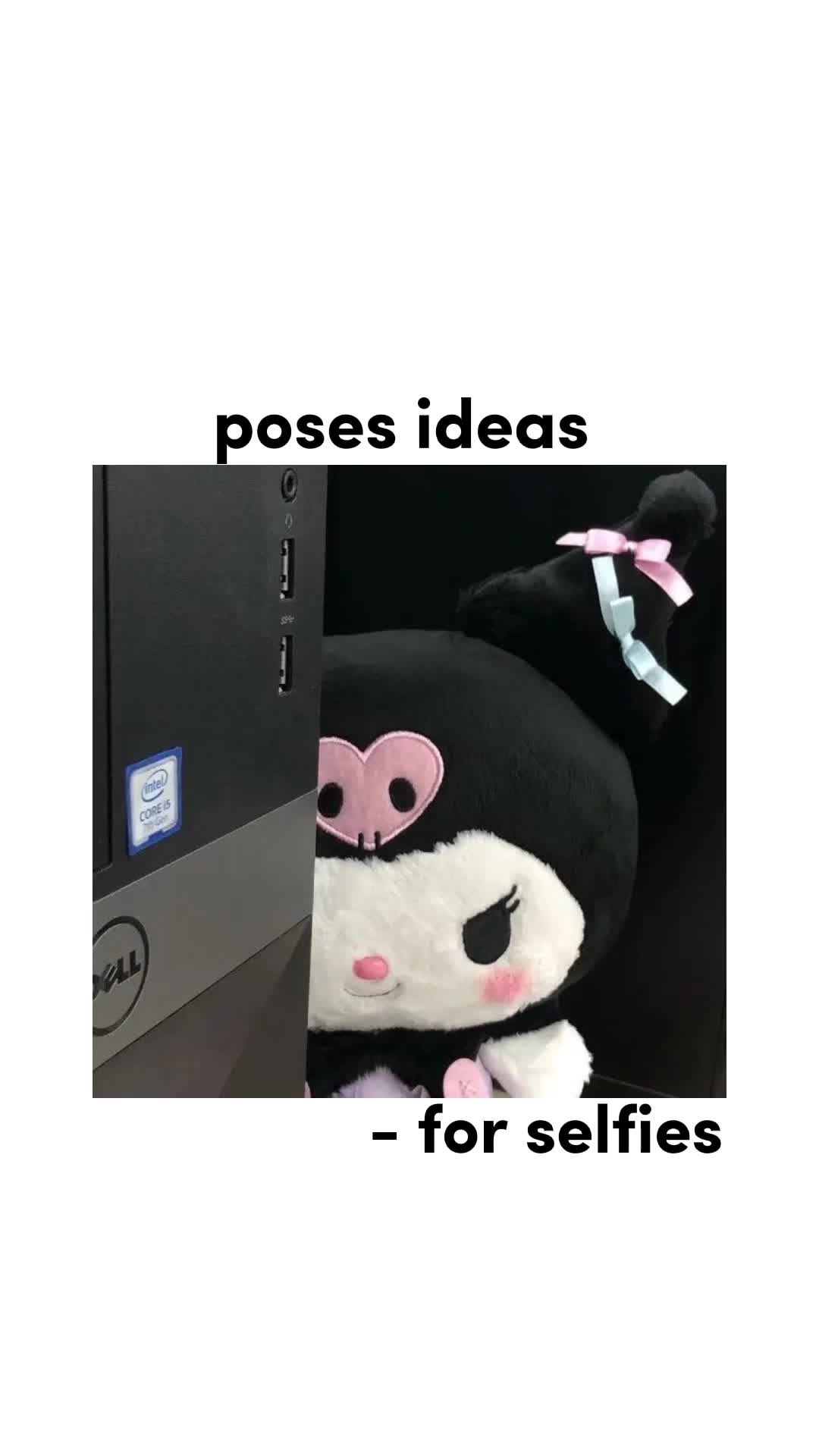 poses ideas for selfies -for girl<33 #poses #idea #for #selfie #for #girls #kuromi #kawaii #korean #girl #post #photo...