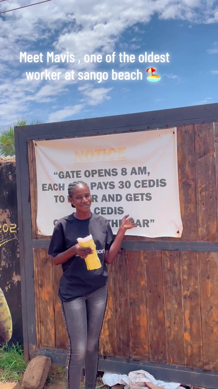 Meet Mavis , she will tell you everything you need to know about out gate fee #sangobeachresort #fyp #beachvibes #new...