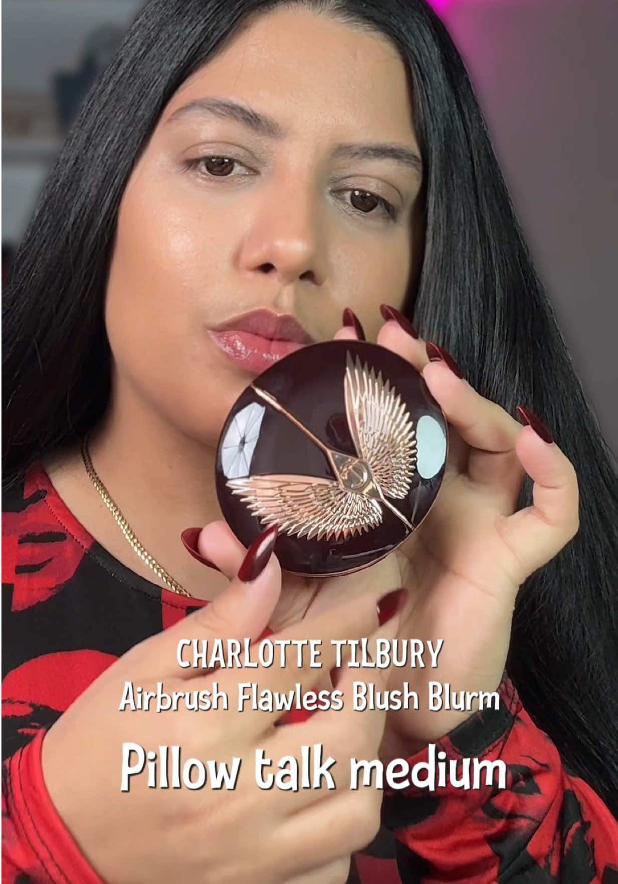 CHARLOTTE TILBURY Airbrush Flawless Blush Blur Color: Pillow Talk Medium @Charlotte Tilbury #charlottetilbury #blush