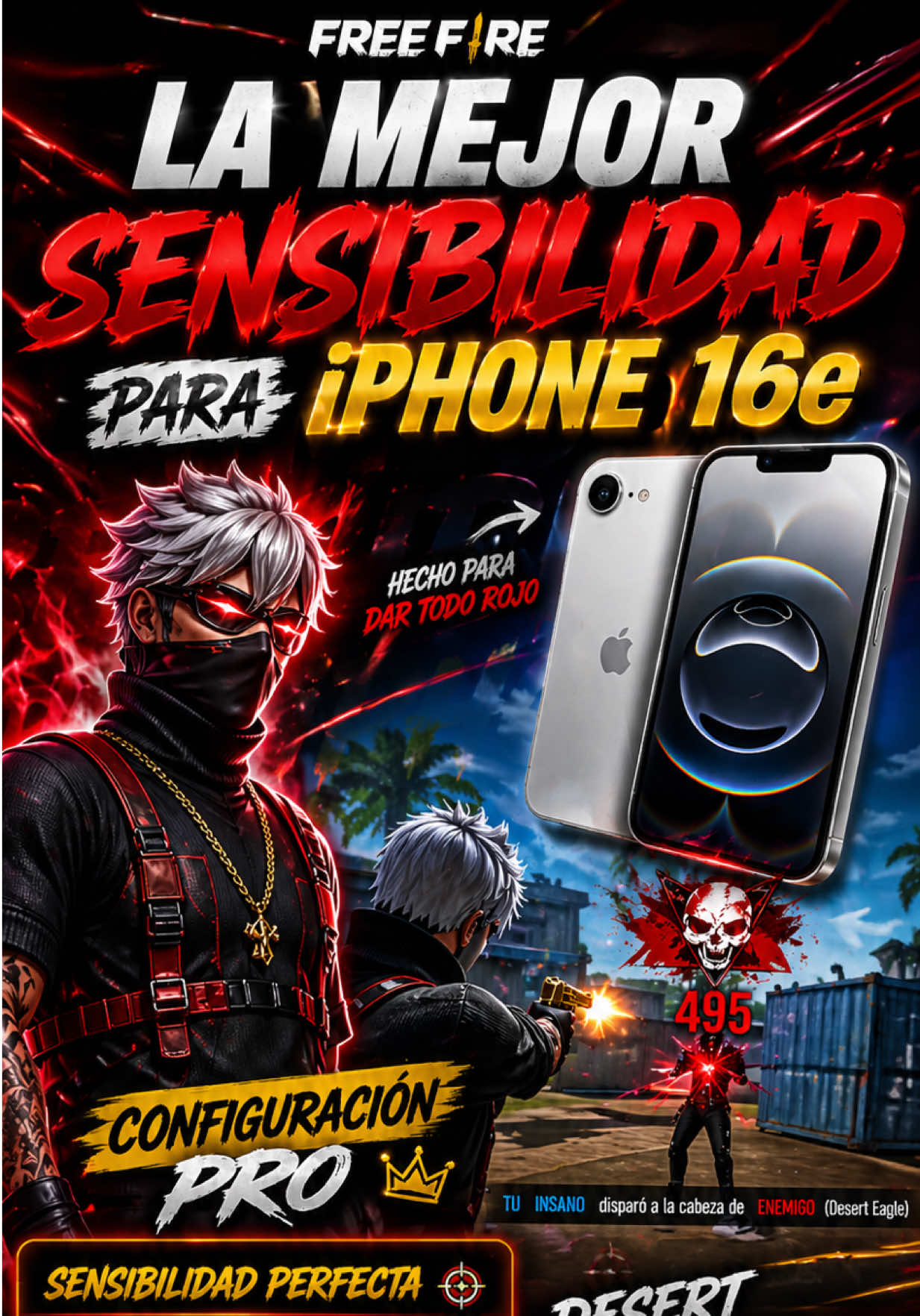 Respuesta a @🏌️ La mejor sensibilidad para IPhone 16e - DESCARGUEN EL VIDEO Y PÓNGANLO EN CÁMARA LENTA #freefire #fr...