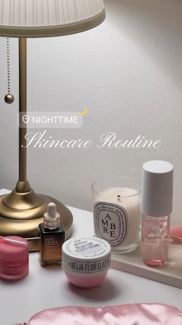 nighttime skincare routine update🎀🌙🧘🏼‍♀️ @dr.melaxin_global peel shot @beautybio brightening booster @byroe_offic...