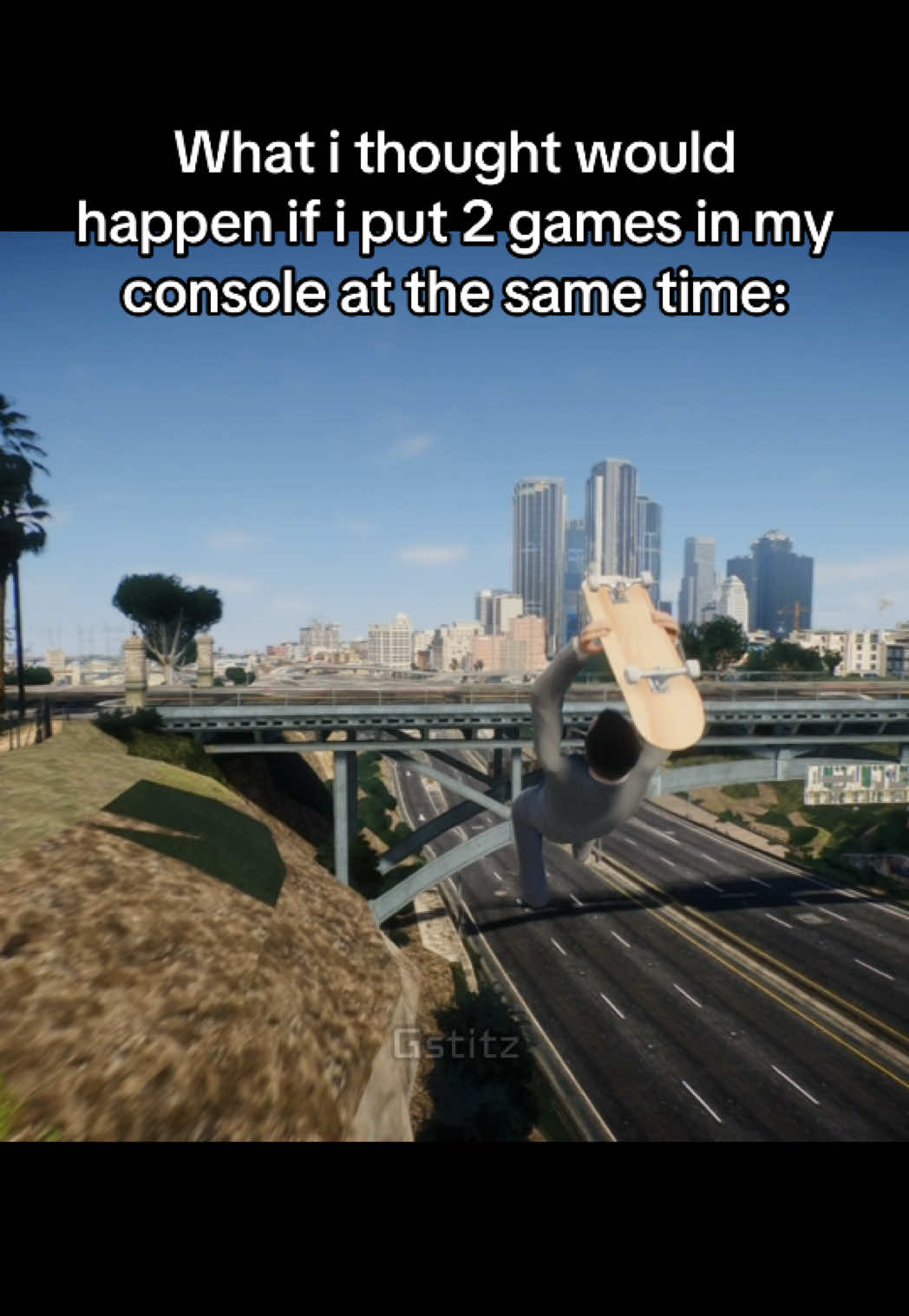 Full vid on youtube (link in bio) 😂 #viral #fyp #gaming #gta #skate