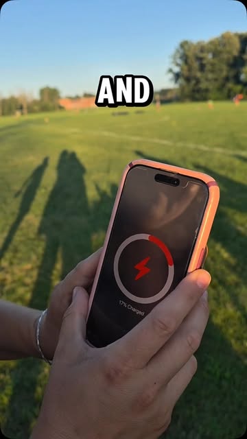 Nothing like trying to capture the perfect moment… only to realize your phone is at 10%. 🫠📱🏈 This @ridge power ban...