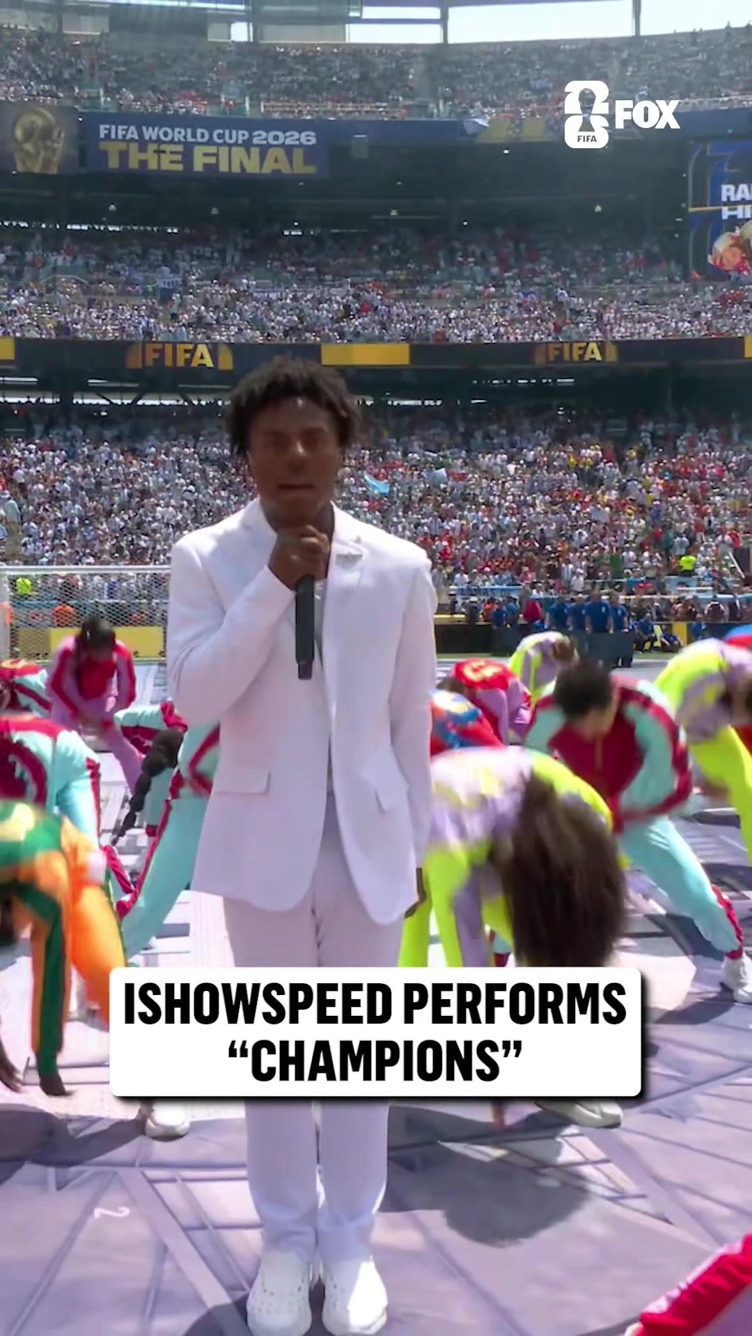 @IShowSpeed performs his song "Champions" during the 2026 FIFA World Cup Closing Ceremonies (part 2) #FIFAWorldCup #S...