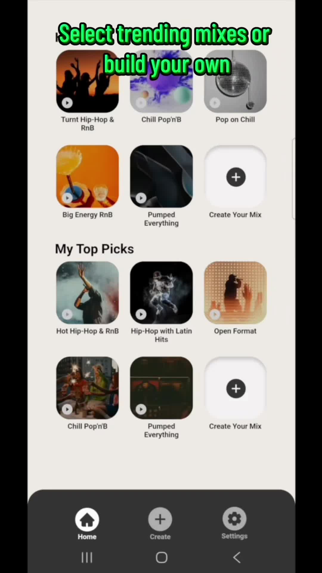 Descarga la aplicación móvil Smoothi en iOS o Google Play en los EE. UU. # #! Crea mezclas musicales personalizadas d...