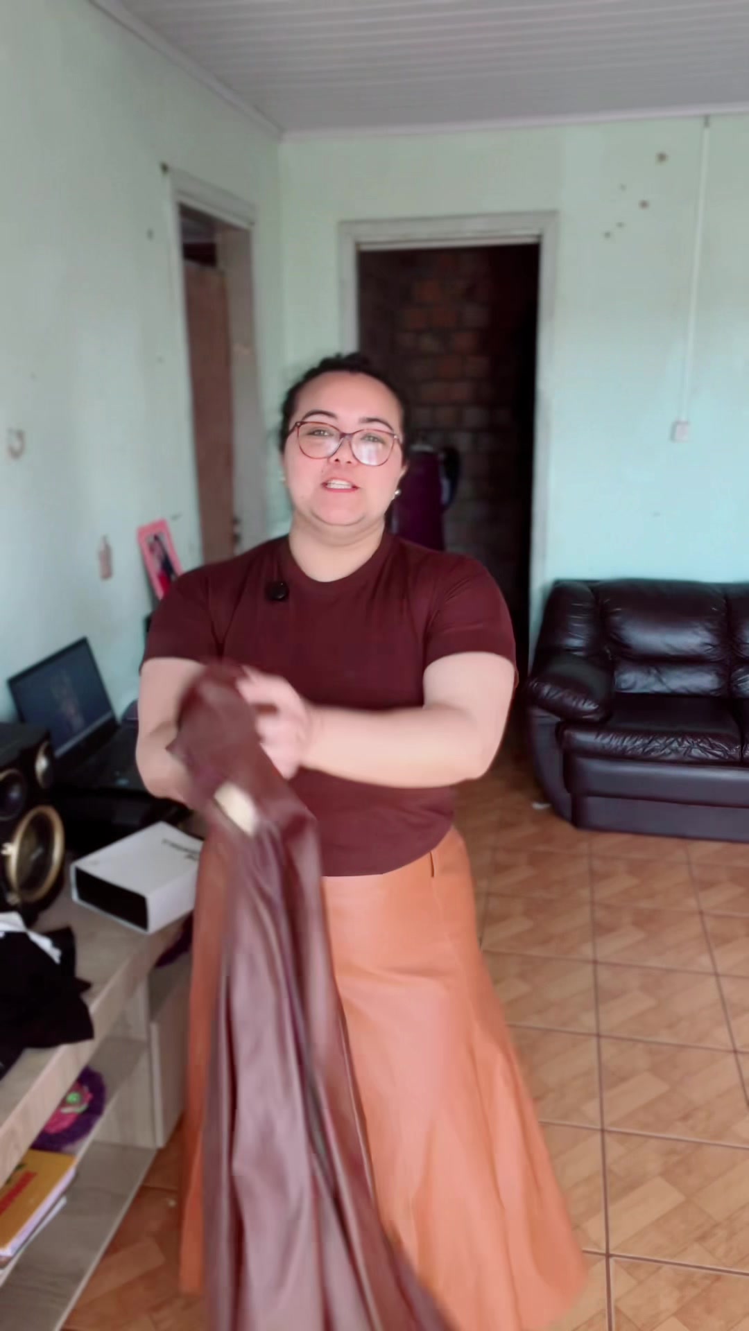 Saia couro mais linda e de qualidade que já encontrei aqui #saias #modaevangelica