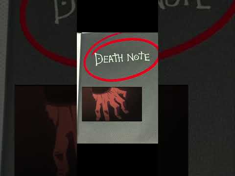 Death note notebook video