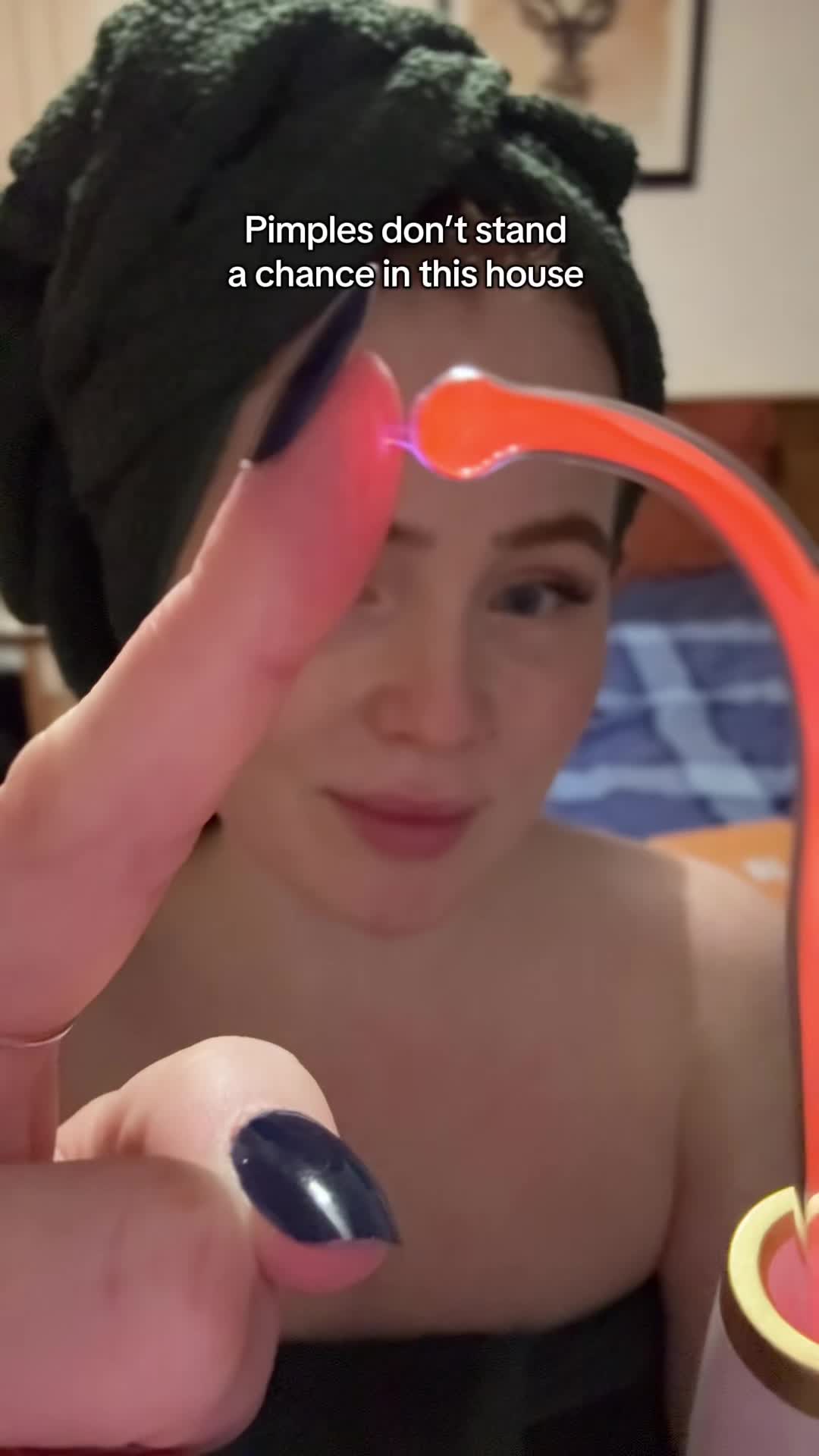 Pimples don’t stand a chance against my high frequency wand! Make sure you get one with red light like this one thoug...