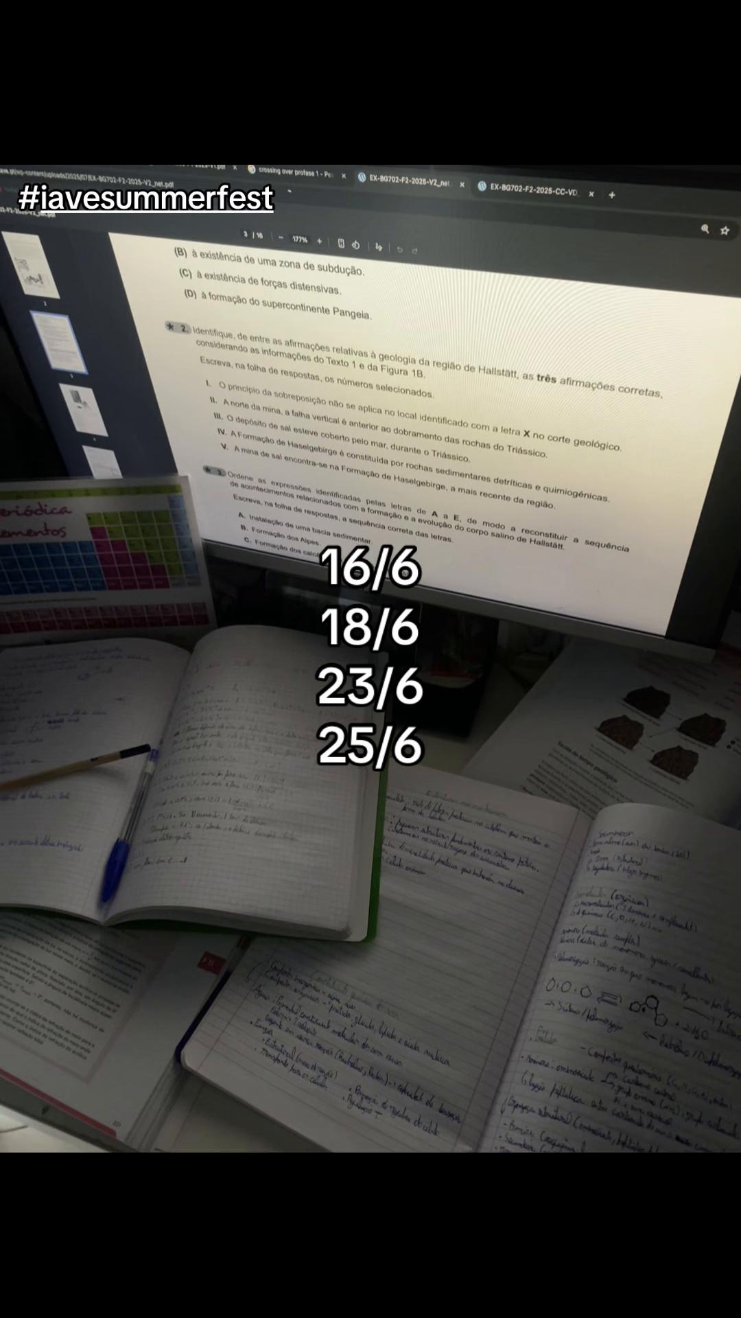 português, biologia, matemática, fisica, #iavesummerfest #exames #iave #fy #fyp