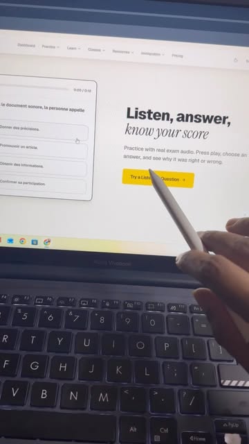 POV: You finally found French listening practice that actually feels like the real exam. 🎧 Instead of listening to r...