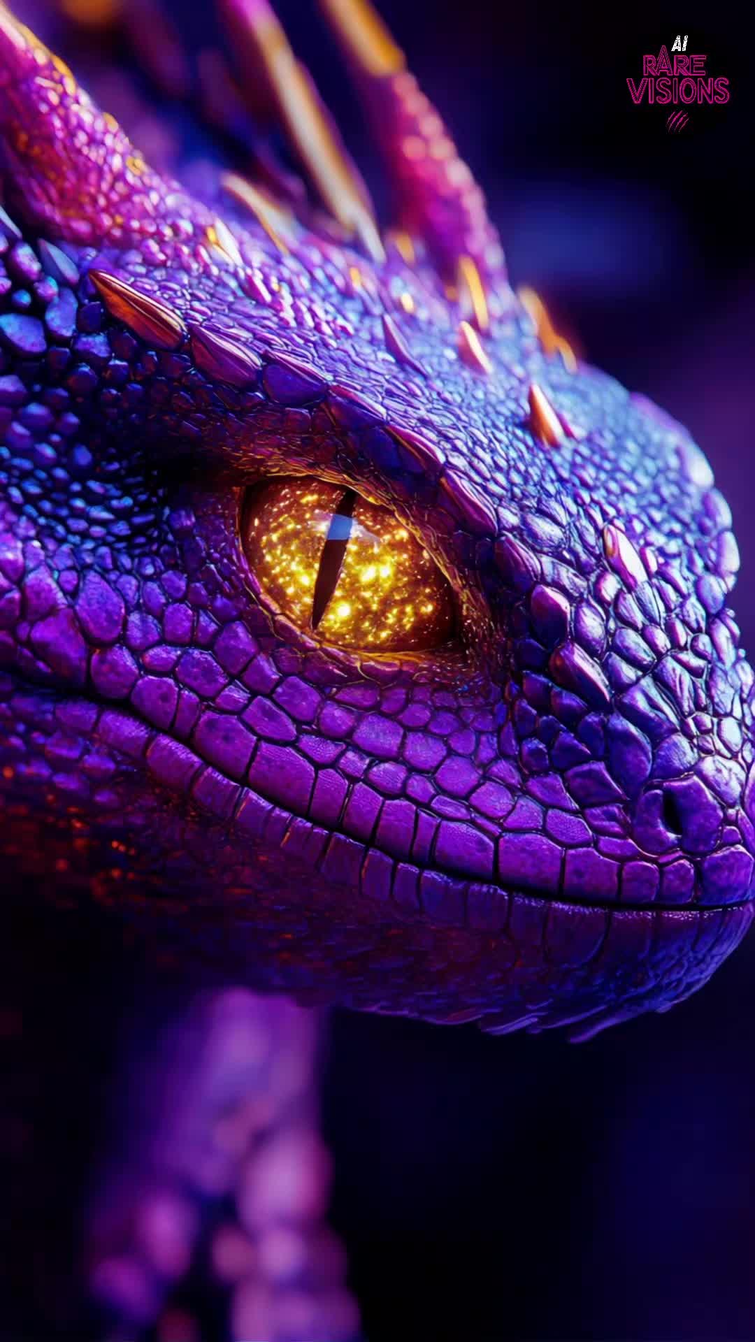 🐲 A Whole Universe in the Eye of a Dragon / Un universo entero en el ojo de un dragón🐉 #aiart #aicreation #aivideo...