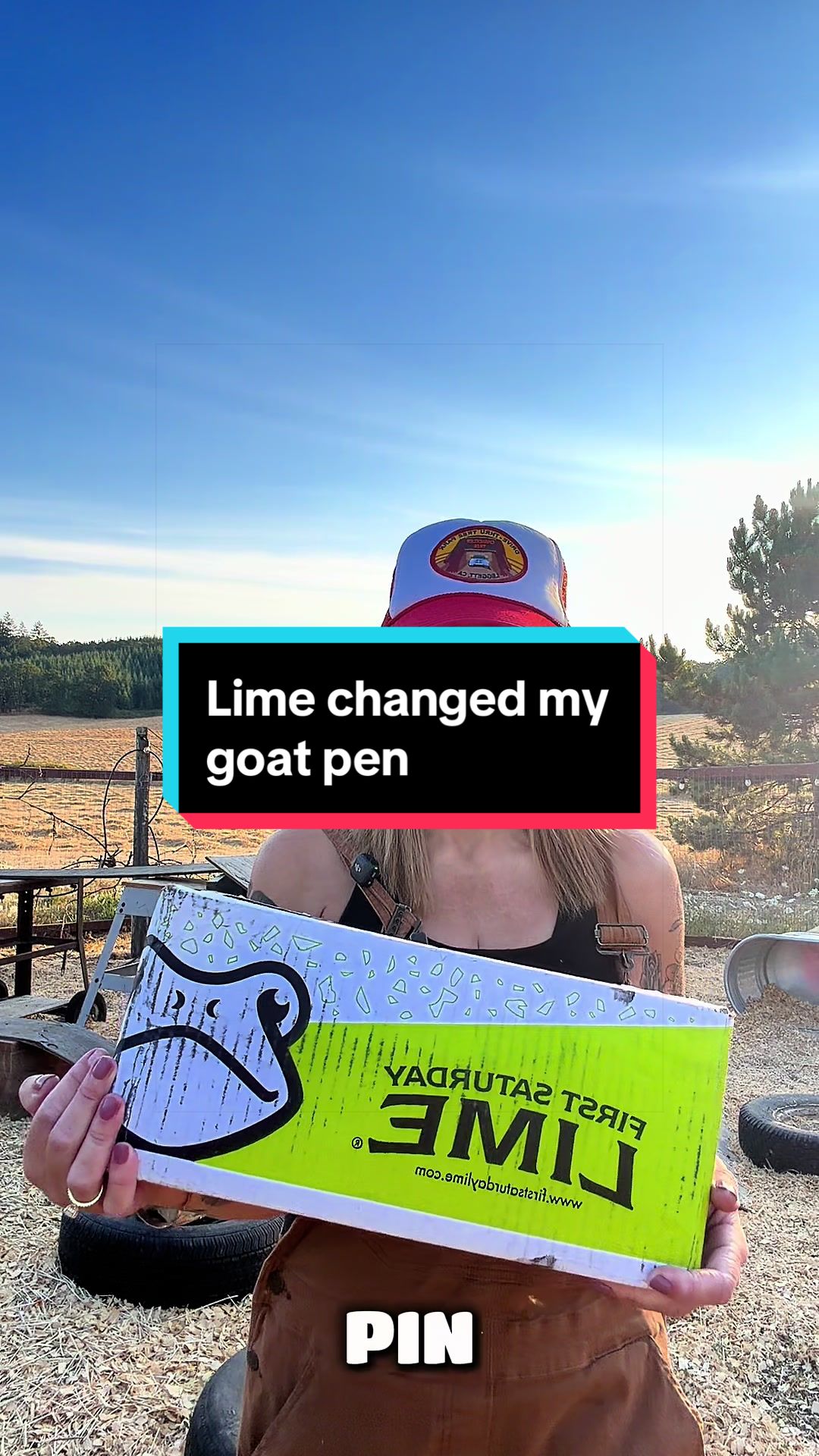 First Saturday Lime is a treated hydrated lime that is safe to touch and safe around the whole pen, goats included, n...