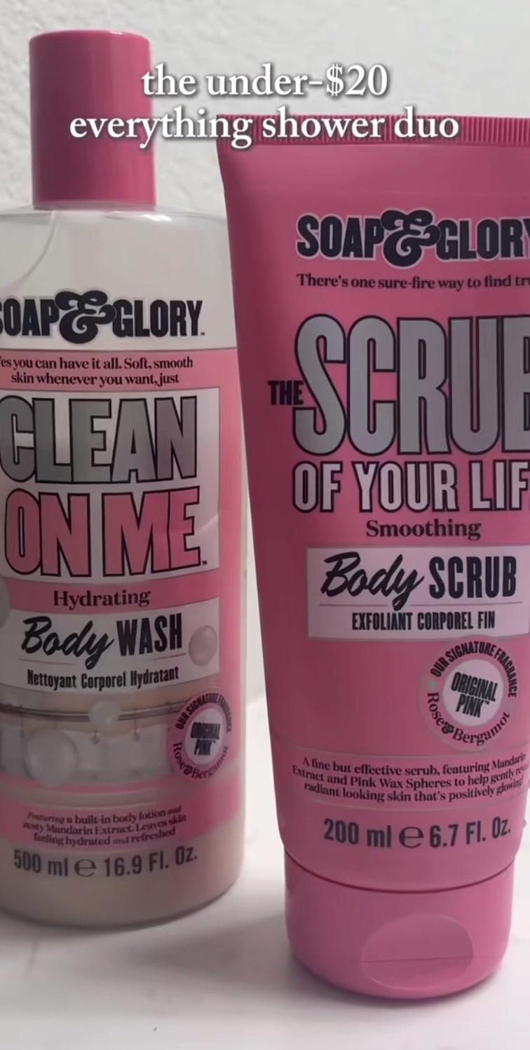An under-20$ everything shower duo that cleanses, exfolistes and leaves the skin feeling ridicoulesly smooth. #foryou...