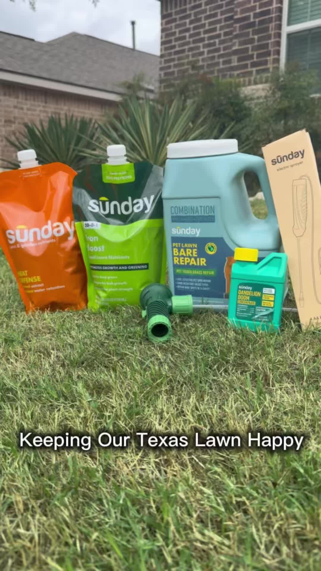 Texas heat + two little ones who basically live outside = I need lawn care to be EASY 😂🌱 Loving how @Sunday makes i...