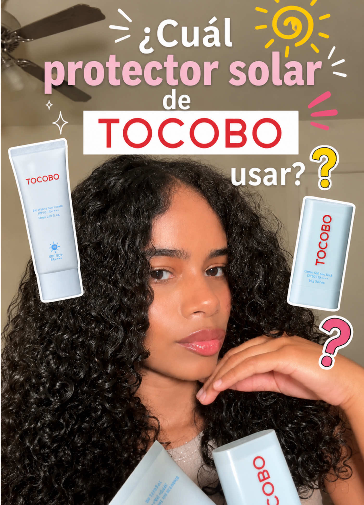 ¿Crema o barra? ☀️🤔 Si no sabes cuál protector solar de TOCOBO elegir, este video es para ti. Te explico las diferen...