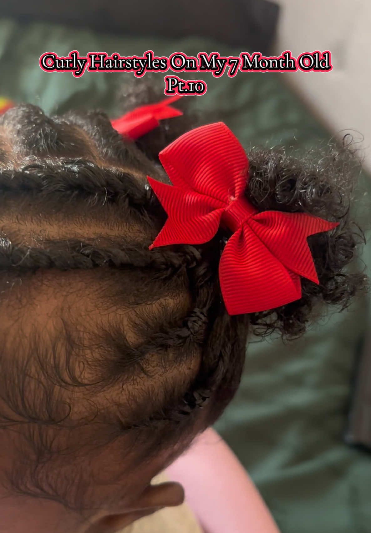 Back with another curly hairstyles on my 7 month old !!! Pt.10🫶🏾 what other styles do the moms want to see? Wash da...