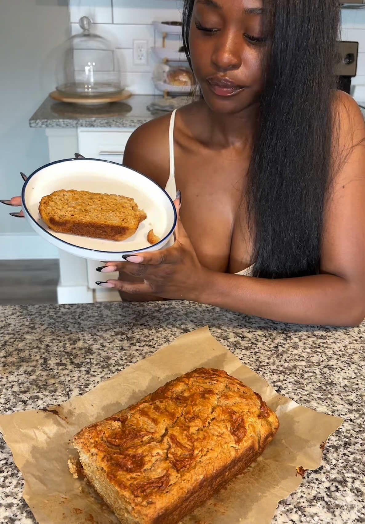 Let’s make a sweet potato banana bread loaf this was soooooooo good ! I can’t wait to make it again🫶🏾 Recipe 🍠🍌 I...