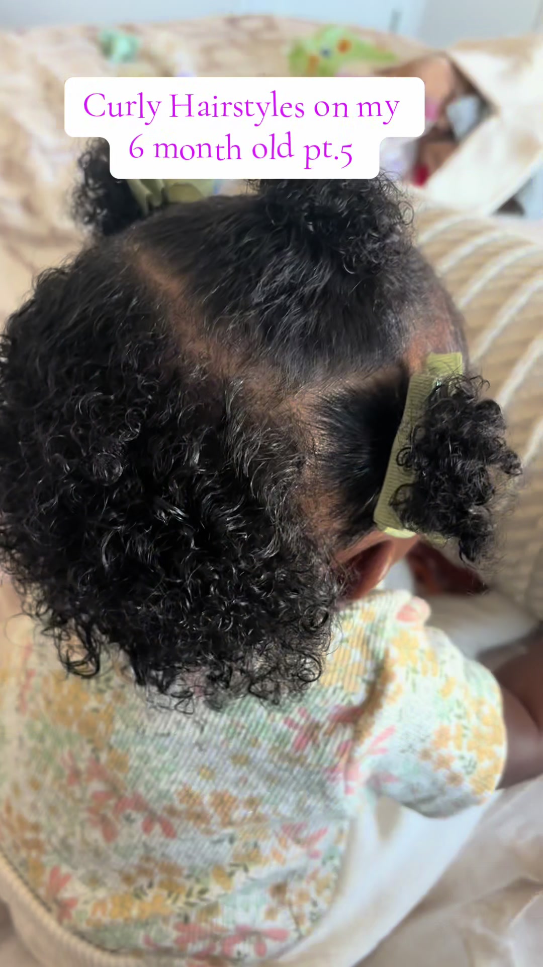 Our go to hairstyle oh my 6 month old when we’re in a rush ! Can’t wait for you all to see her thanksgiving curly hai...