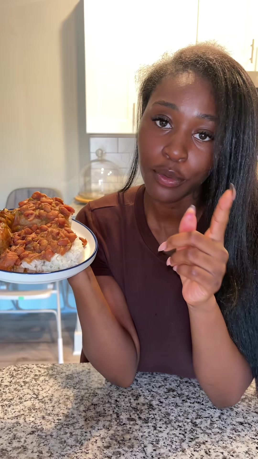 Today we’re having pinto beans over rice and baked chicken ! I was craving this so bad 10/10 would recommend 🔥 . My...