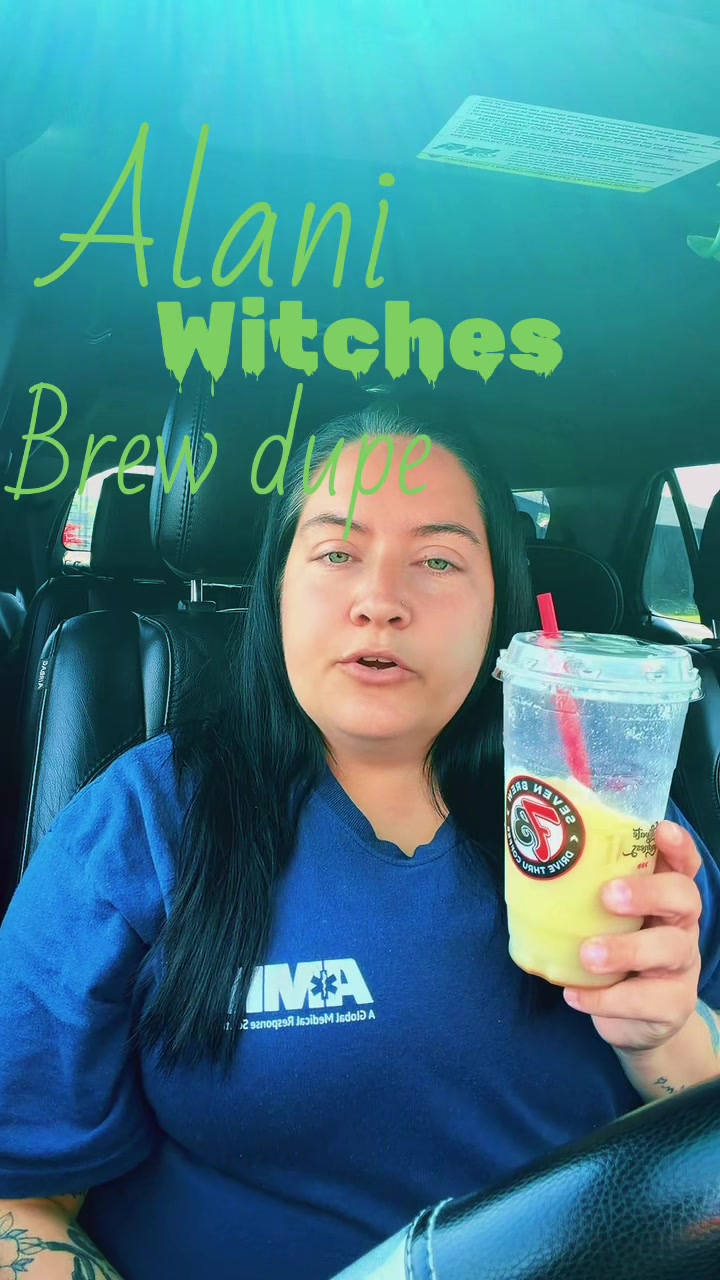 7brew Alani witches brew dupe! #7brew #alaniwitchesbrew #dupe #drinkinspo @@7brewcoffee