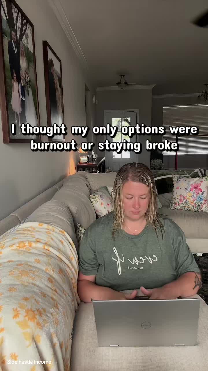 For the longest time, I really thought my only choices were to keep stressing about money… or work more and miss more...
